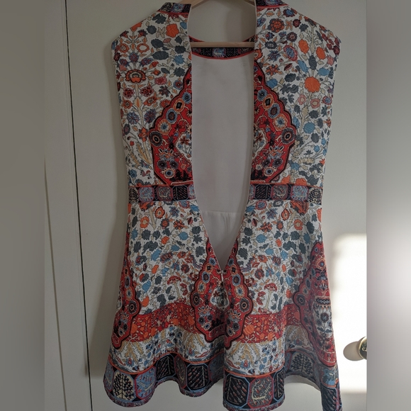 A-line Paisley Floral Dress - Picture 2 of 4